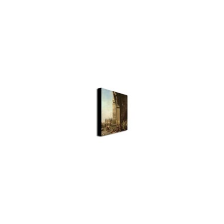 Trademark Fine Art Canaletto 'Piazza di San Marco, Venezzia' Canvas Art, 26x32 BL0242-C2632GG